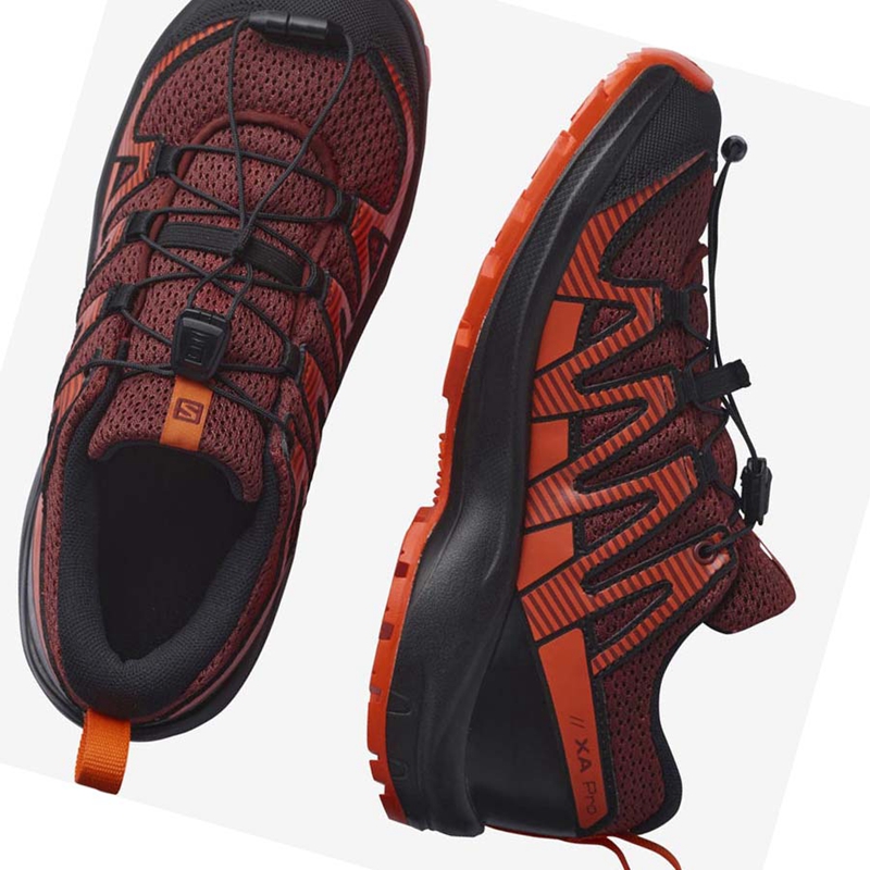 Zapatillas De Trail Running Salomon XA PRO V8 Niños Naranjas | AUIENOS-38