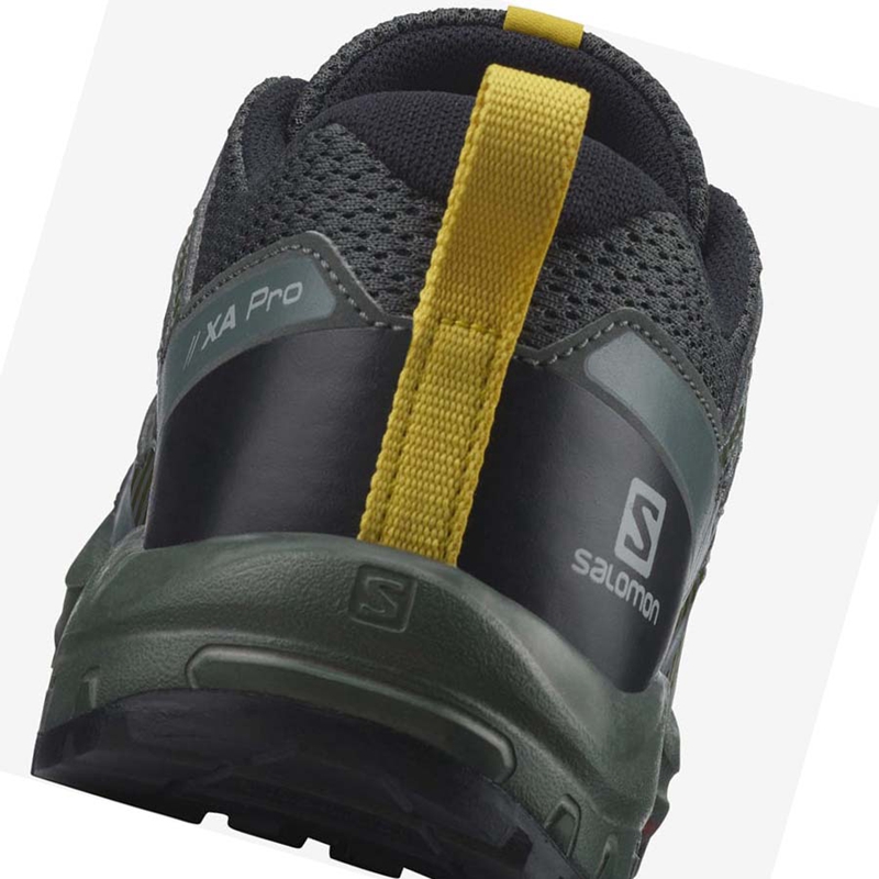 Zapatillas De Trail Running Salomon XA PRO V8 Niños Verde Oliva | ZXIHKVU-10