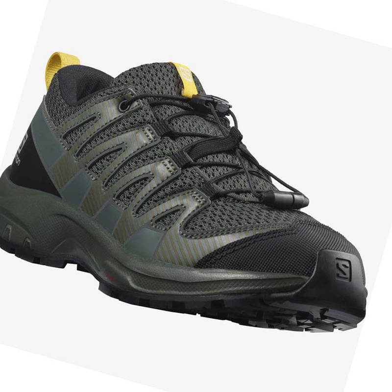 Zapatillas De Trail Running Salomon XA PRO V8 Niños Verde Oliva | ZXIHKVU-10