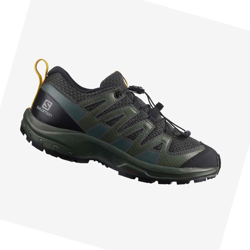 Zapatillas De Trail Running Salomon XA PRO V8 Niños Verde Oliva | ZXIHKVU-10