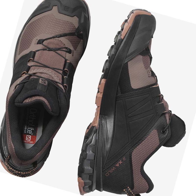 Zapatillas De Trail Running Salomon XA WILD Mujer Negras | BFHMWLG-16