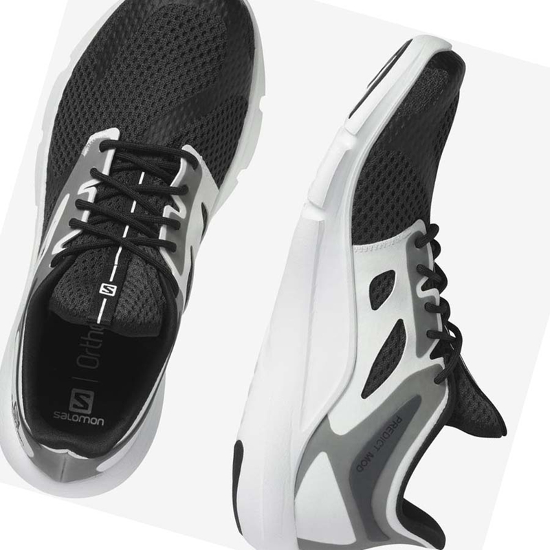 Zapatillas Running Salomon PREDICT MOD Hombre Negras Blancas | LTKNJVS-92