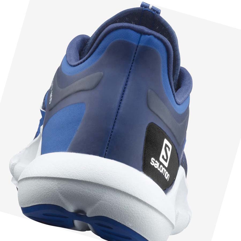 Zapatillas Running Salomon PREDICT MOD Hombre Azules Blancas | RVBPYSK-30