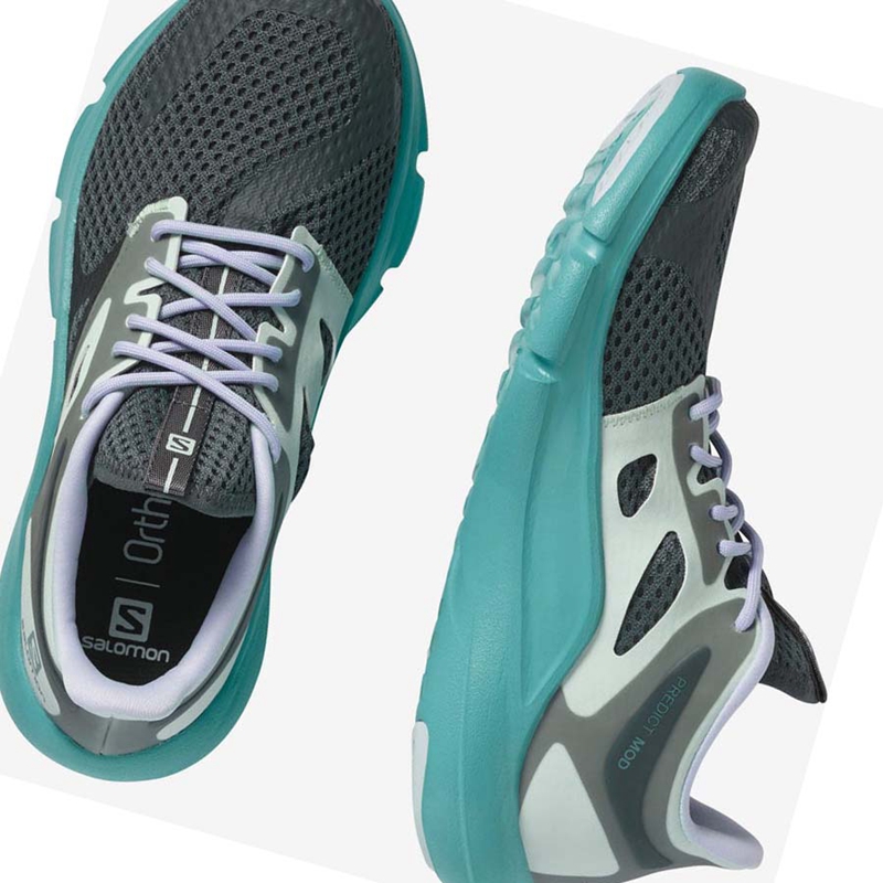 Zapatillas Running Salomon PREDICT MOD Mujer Verde | DQZYFNV-74