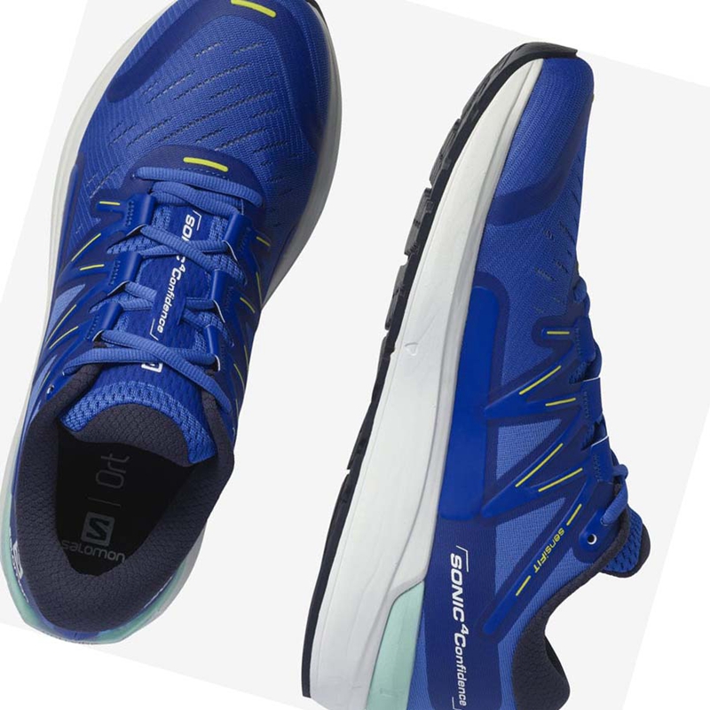 Zapatillas Running Salomon SONIC 4 Confidence Hombre Azules | OSJYWVR-05