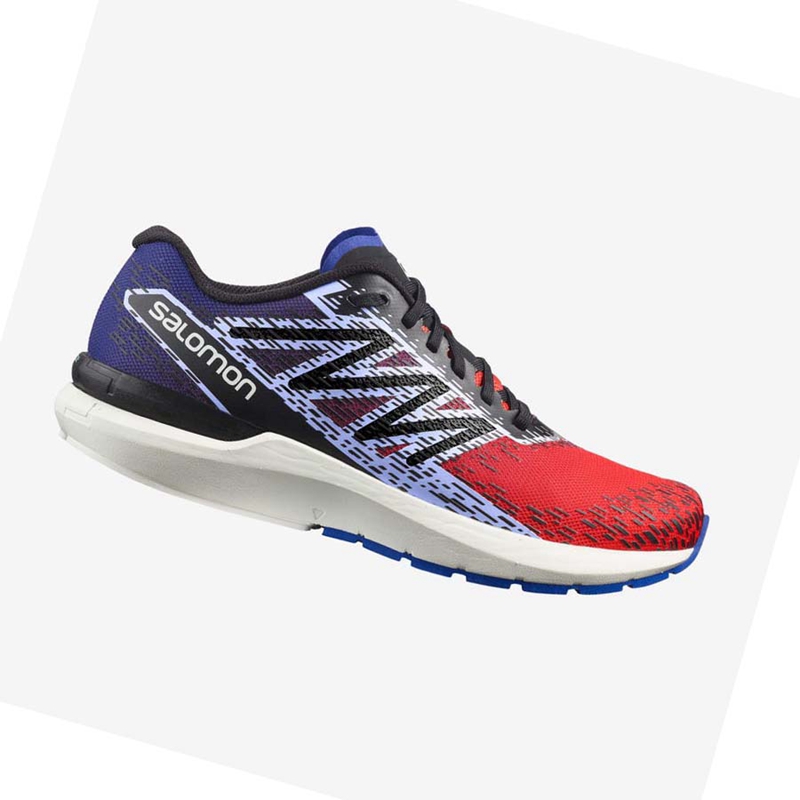 Zapatillas Running Salomon SONIC 5 BALANCE Hombre Rojas Azules | YVRTCOH-34