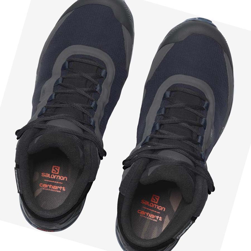 Zapatillas Salomon SHELTER CSWP FOR CARHARTT WIP Hombre Negras Gris | HAYJXLW-98