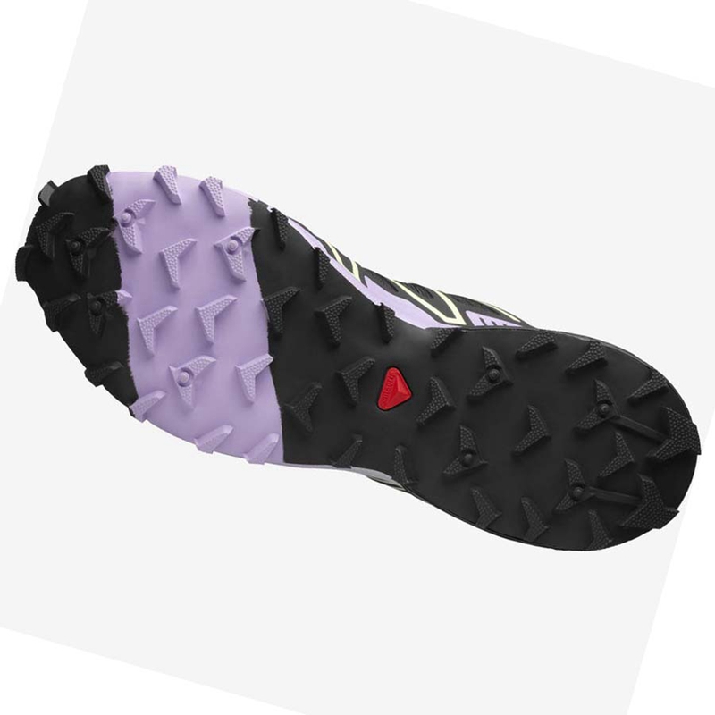 Zapatillas Salomon SPEEDCROSS 3 Mujer Negras Moradas | AWINPEM-91