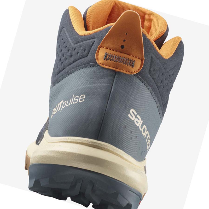 Zapatos De Senderismo Salomon OUTPULSE MID GORE-TEX Hombre Gris | XBZWFQM-17