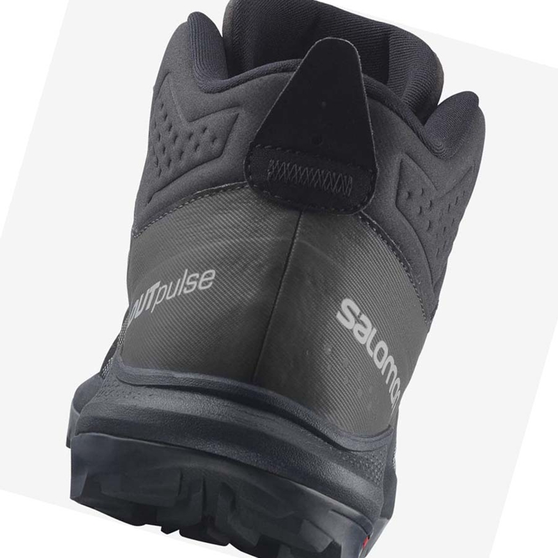 Zapatos De Senderismo Salomon OUTPULSE MID GORE-TEX Hombre Negras | ZIYGVFT-84