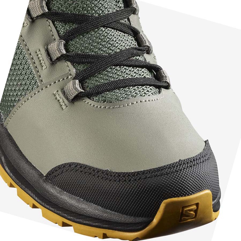 Zapatos De Senderismo Salomon OUTWARD CLIMASALOMON™ WATERPROOF Niños Verde Oliva | BPVWIFQ-42