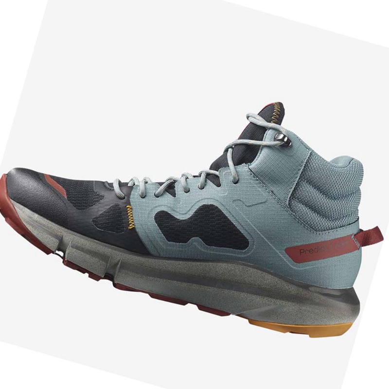 Zapatos De Senderismo Salomon PREDICT HIKE MID GORE-TEX Hombre Turquesa | RGPDWSN-97