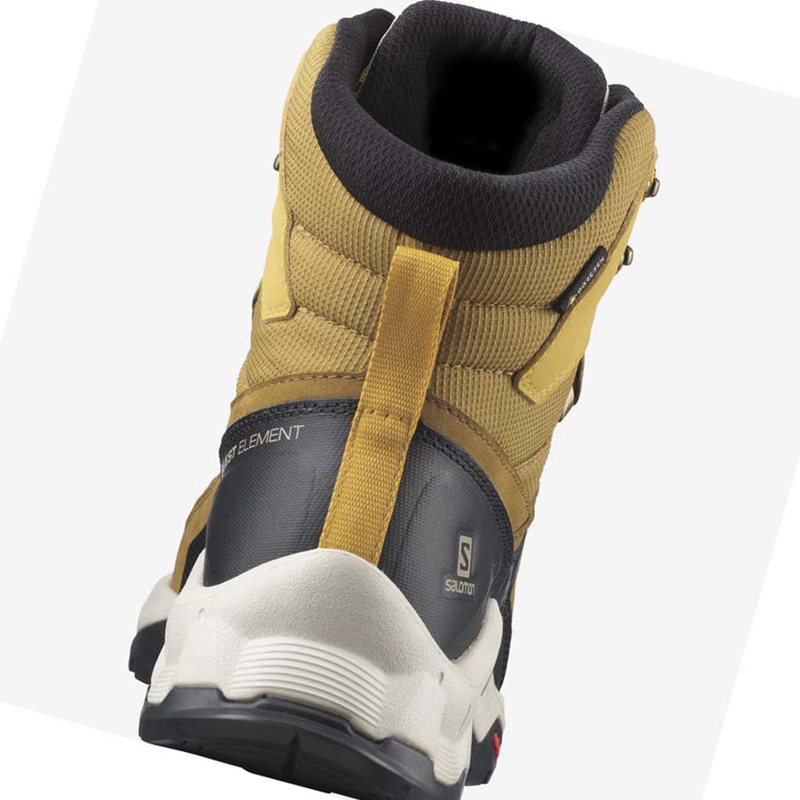 Zapatos De Senderismo Salomon QUEST ELEMENT GORE-TEX Hombre Amarillo | WIRLAXB-90