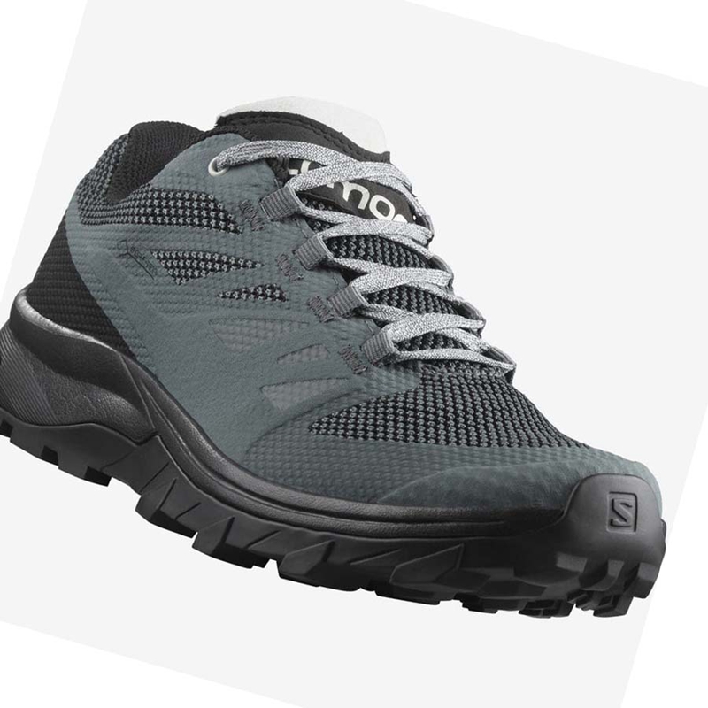 Zapatos De Senderismo Salomon WoOUTLINE GORE-TEX Mujer Gris | BPVEFMG-46