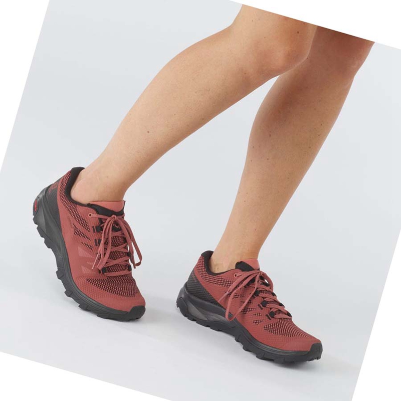 Zapatos De Senderismo Salomon WoOUTLINE GORE-TEX Mujer Rojas | PCASGIT-10