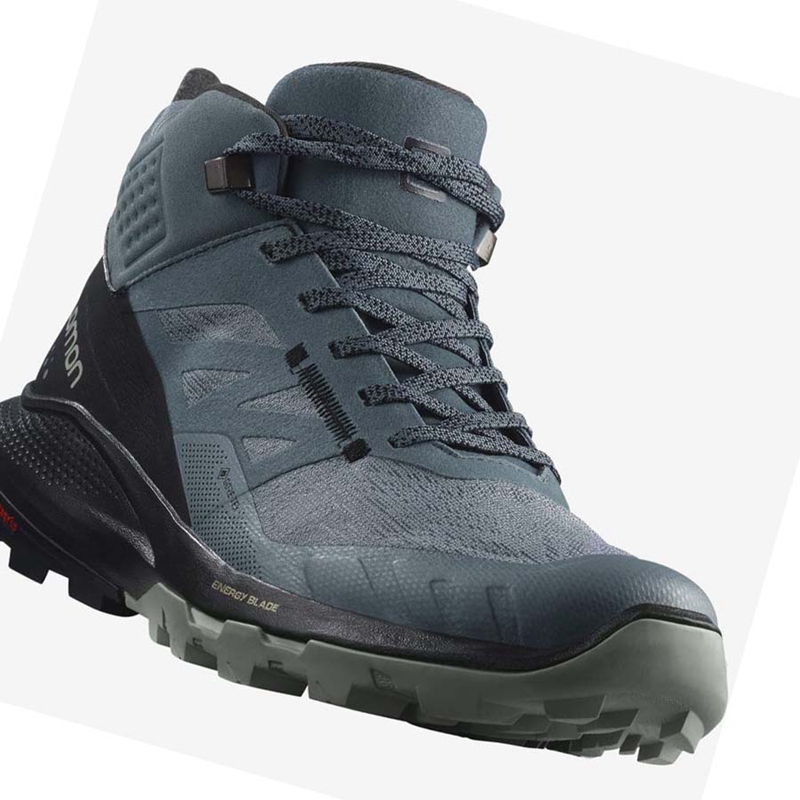 Zapatos De Senderismo Salomon WoOUTPULSE MID GORE-TEX Mujer Plateadas | AVMFBCN-72