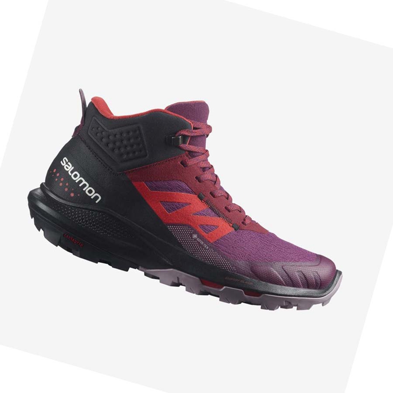 Zapatos De Senderismo Salomon WoOUTPULSE MID GORE-TEX Mujer Moradas | BNRKOWC-78