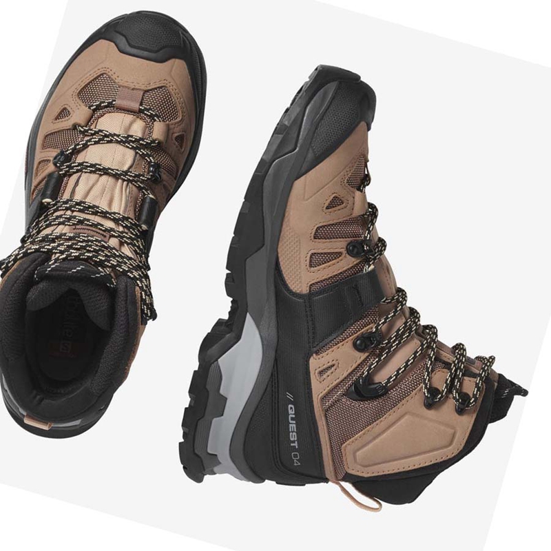 Zapatos De Senderismo Salomon WoQUEST 4 GORE-TEX Mujer Marrones | SDWYJHI-20