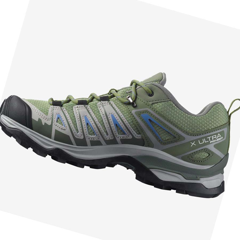 Zapatos De Senderismo Salomon WoX ULTRA PIONEER Mujer Verde Gris | EURWYKH-39