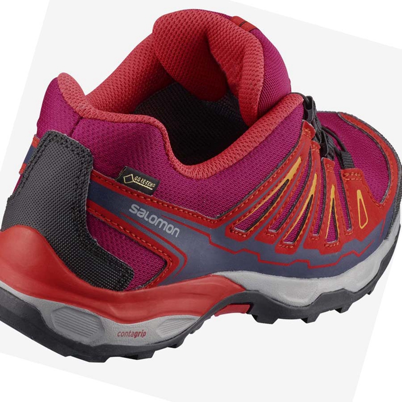 Zapatos De Senderismo Salomon X-ULTRA MID GORE-TEX Niños Rojas | HFOABGK-27