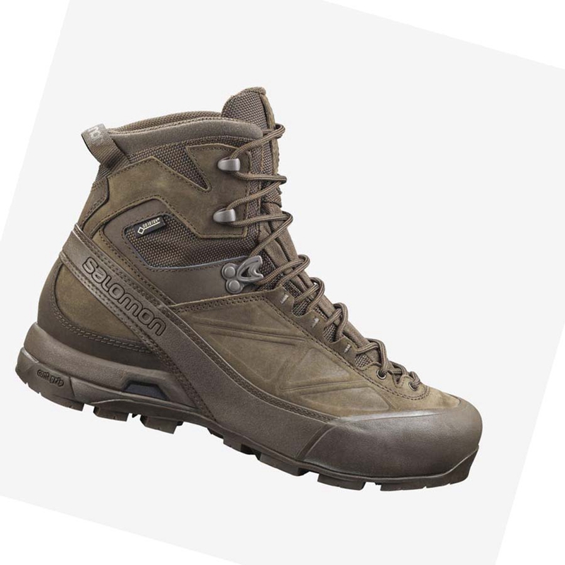 Botas Salomon X ALP GORE-TEX FORCES Hombre Marrones | JDZSIVQ-78