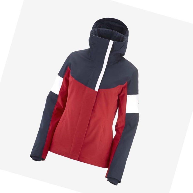 Chaquetas De Esquí Salomon SPEED Mujer Rojas | FGVBTEC-71