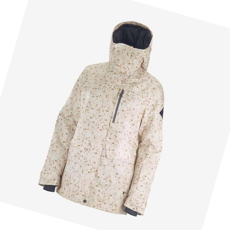 Chaquetas De Esquí Salomon STANCE CARGO Mujer Beige | BKXHIEP-31