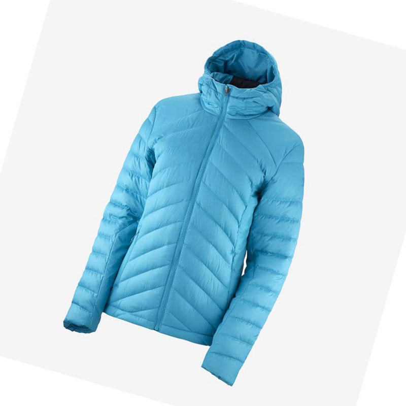 Chaquetas Salomon ESSENTIAL XWARM DOWN INSULATED Mujer Azules | JYLWTIO-28