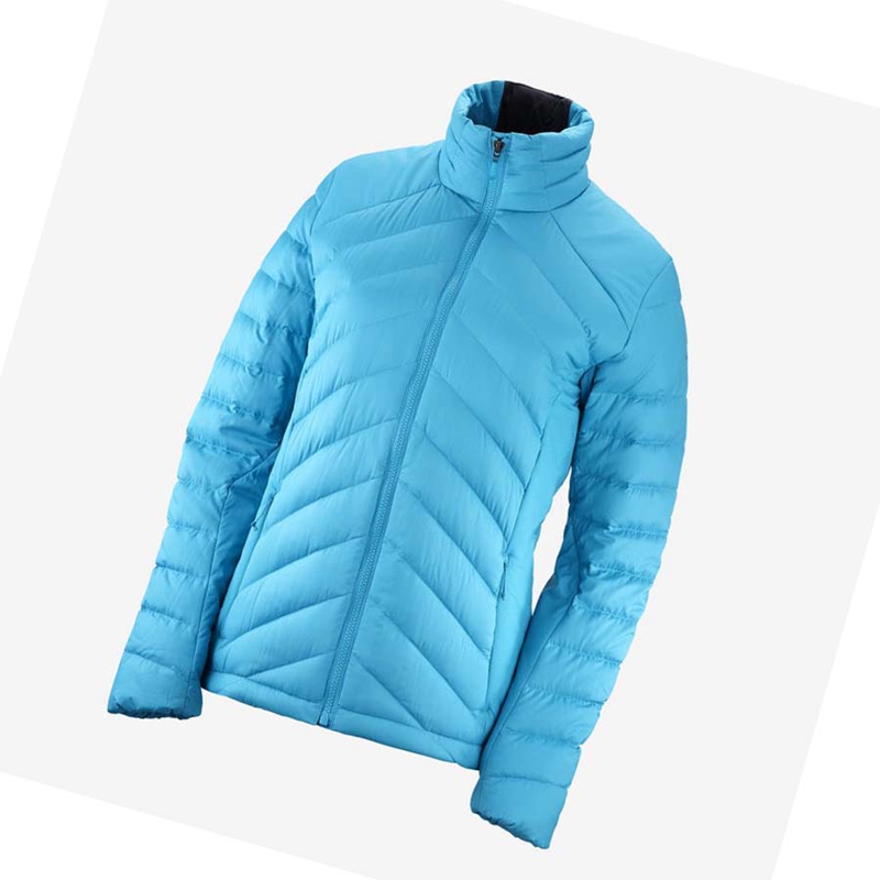 Chaquetas Salomon ESSENTIAL XWARM DOWN INSULATED Mujer Azules | QUPYCBR-70