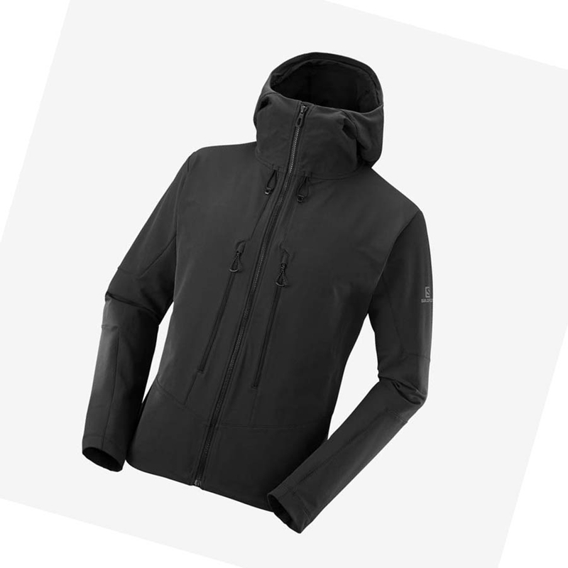 Chaquetas Salomon OUTPEAK SOFTSHELL Hombre Negras | QUIBZWK-96