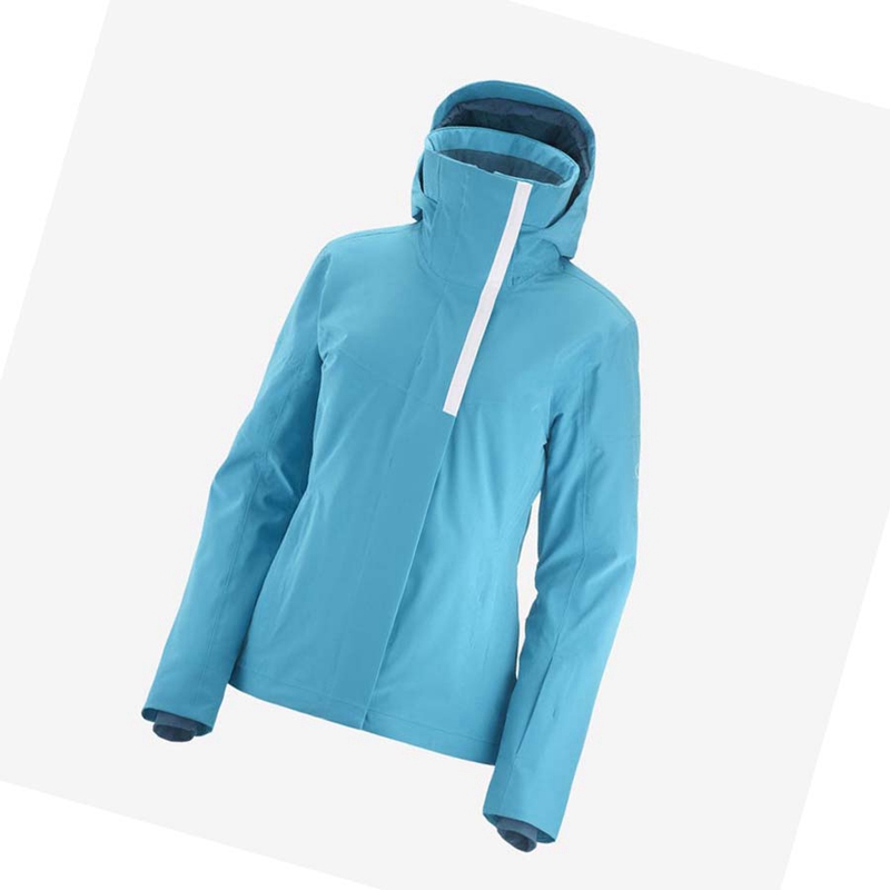 Chaquetas Salomon SPEED INSULATED Mujer Azules | ZYIHGLR-71