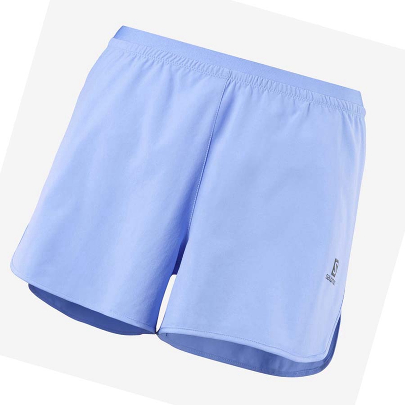 Pantalones Cortos Salomon CROSS 3'' Mujer Azules | TPKVEXR-95