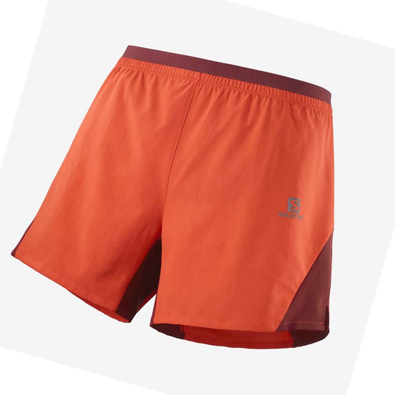 Pantalones Cortos Salomon CROSS 5'' Hombre Naranjas | JNMUSWO-01