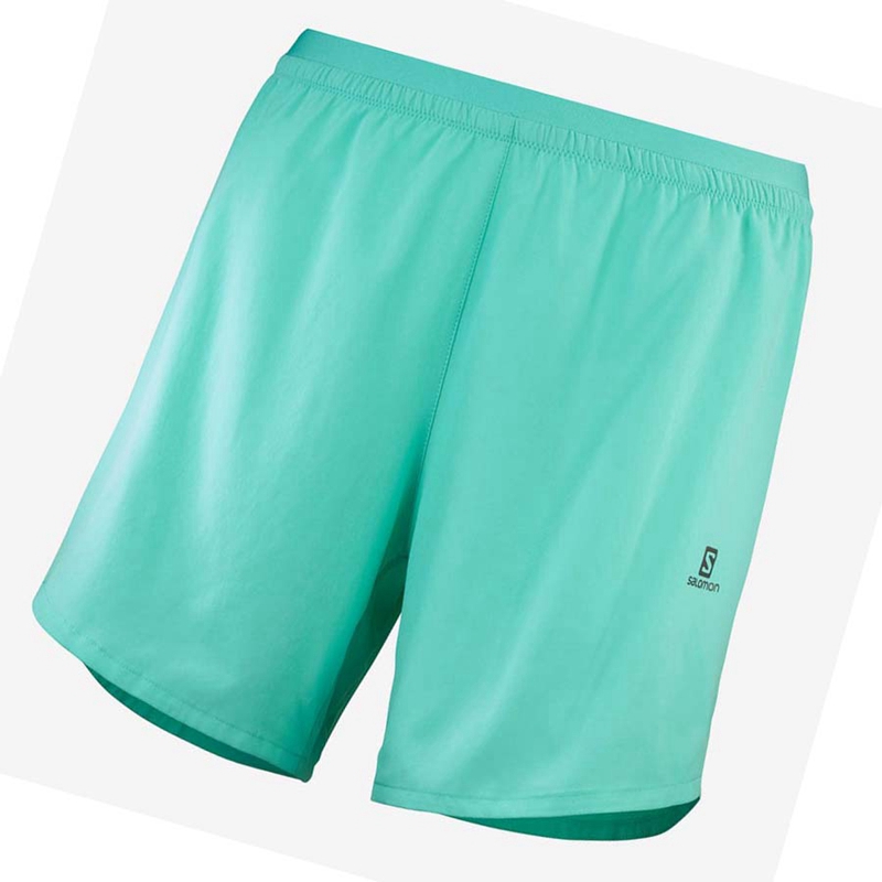 Pantalones Cortos Salomon CROSS 5'' Mujer Azules | XGDJWEC-60