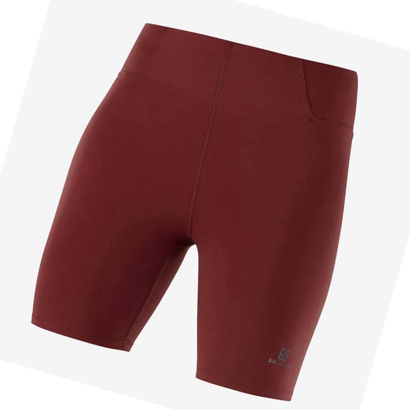 Pantalones Cortos Salomon CROSS MULTI 7'' Mujer Rojas | IANXYCV-83