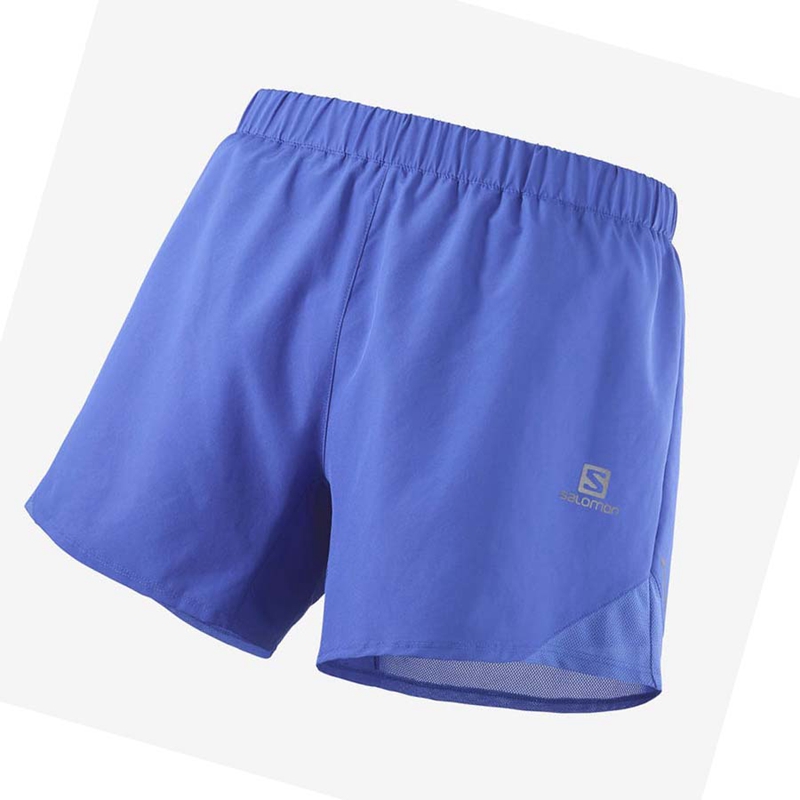 Pantalones Cortos Salomon CROSS REBEL 5'' Hombre Azules | SBCQORX-02