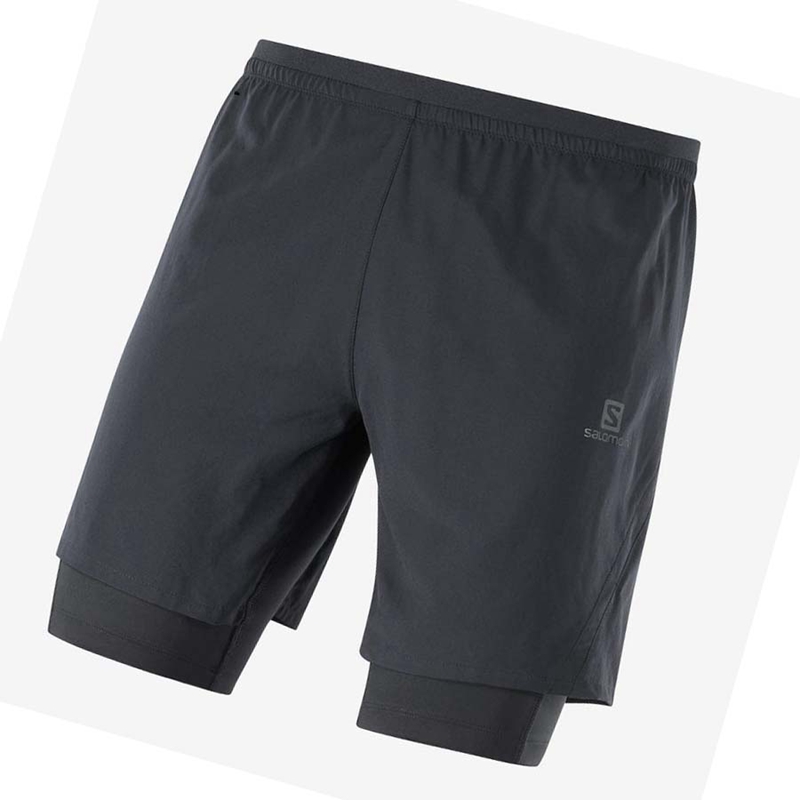 Pantalones Cortos Salomon CROSS TWINN Hombre Negras | IFHGAQL-20