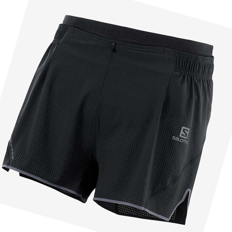 Pantalones Cortos Salomon SENSE AERO 3'' Hombre Negras | KSBXILW-34