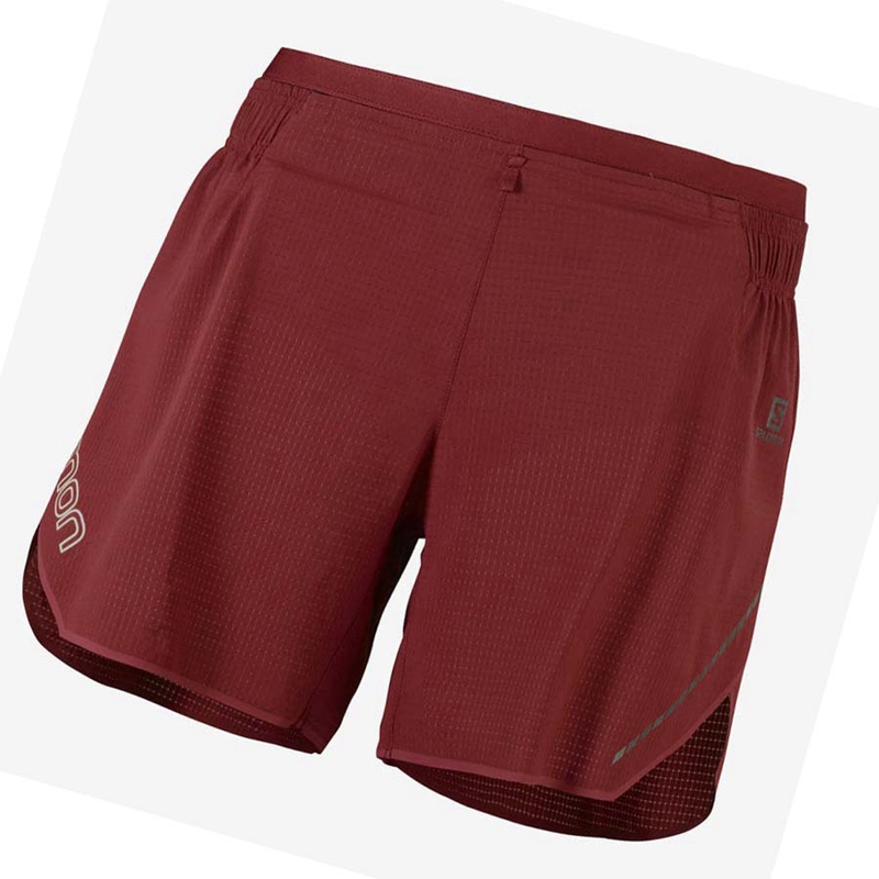 Pantalones Cortos Salomon SENSE AERO 5'' Mujer Rojas | BPNCVOF-72