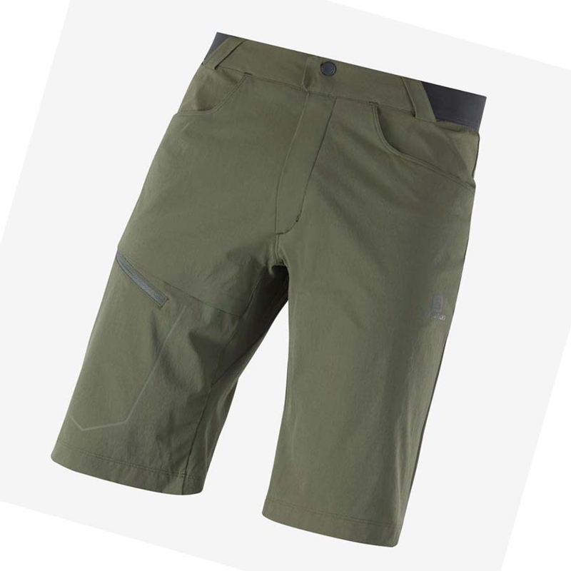 Pantalones Cortos Salomon WAYFARER Hombre Verde Oliva | JCAFPBE-34