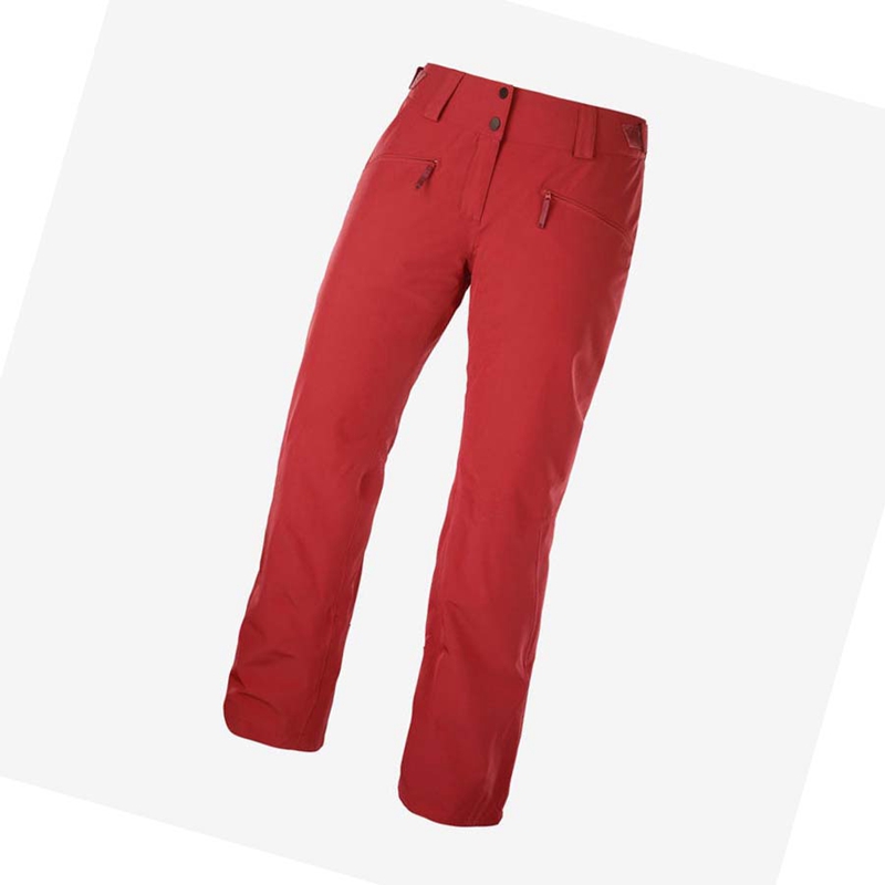 Pantalones De Esquí Salomon EDGE Mujer Rojas | REPGLCX-89