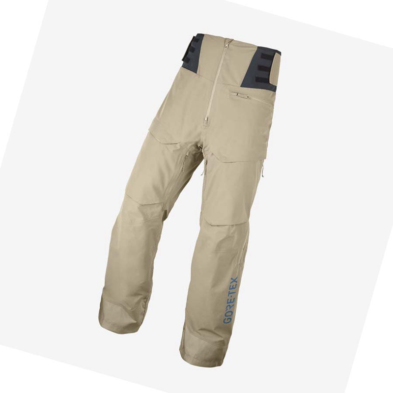 Pantalones De Esquí Salomon GRAVITY GORE-TEX Hombre Marrones | IKMNUTH-83