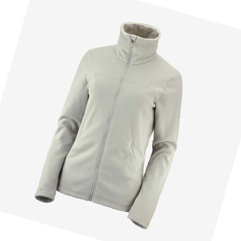 Sudadera Con Capucha Salomon ESSENTIAL COSY FLEECE Mujer Beige | LPKAUCG-06