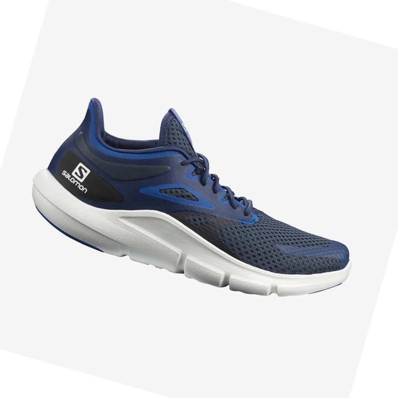 Zapatillas Running Salomon PREDICT MOD Hombre Azules Blancas | RVBPYSK-30