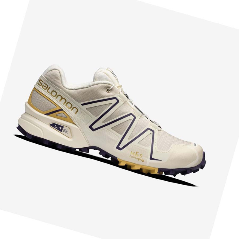 Zapatillas Salomon SPEEDCROSS 3 Mujer Beige | NJLEWQI-06