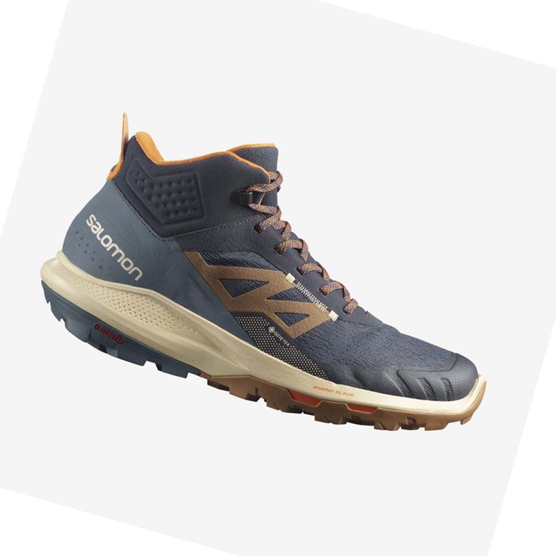 Zapatos De Senderismo Salomon OUTPULSE MID GORE-TEX Hombre Gris | XBZWFQM-17