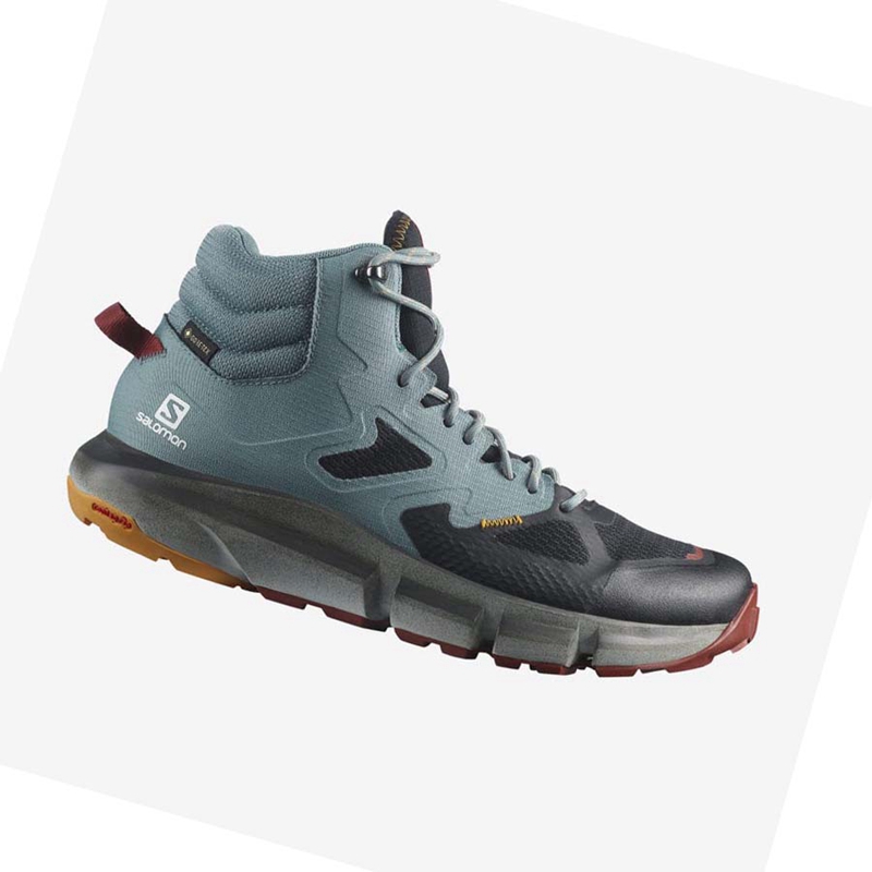 Zapatos De Senderismo Salomon PREDICT HIKE MID GORE-TEX Hombre Turquesa | RGPDWSN-97