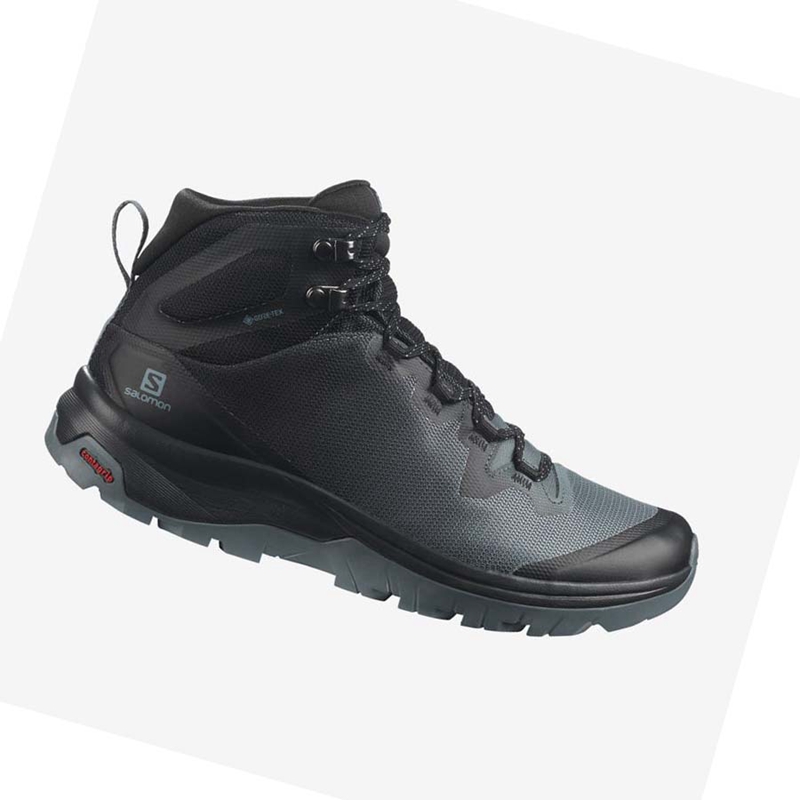 Zapatos De Senderismo Salomon WoVAYA MID GORE-TEX Mujer Negras | YGUFBVC-92